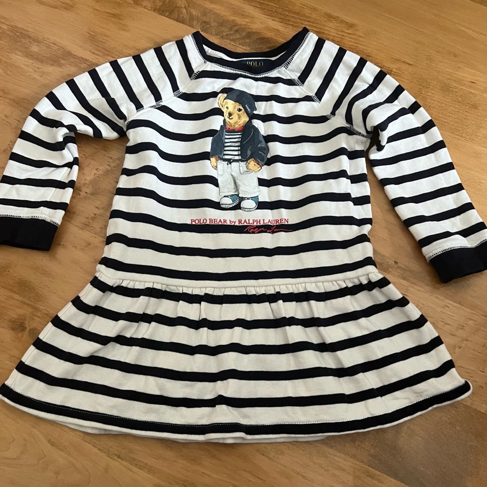 Ralph Lauren Teddy bear dress 4T girl